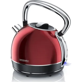 Rychlovarná konvice Rychlovarná konvice Retro červená 1,7 l - Arendo (Retro Varná Konvice červená 1,7 l - Arendo)