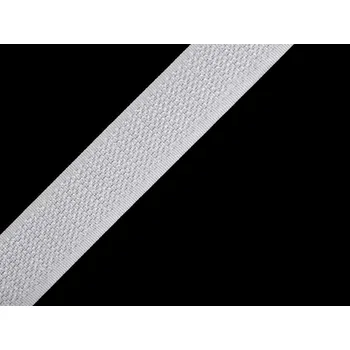 Suchý zip háček šíře 20 mm bílý, barva Bílá