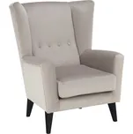 Tempo Kondela Křeslo-ušák, krémová / černá, RODEZA