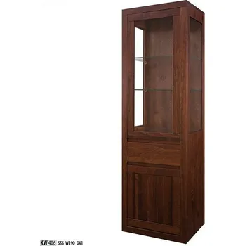 Obývací pokoj Drewmax Vitrína KW406 masiv buk (Barva dřeva: Koniak)