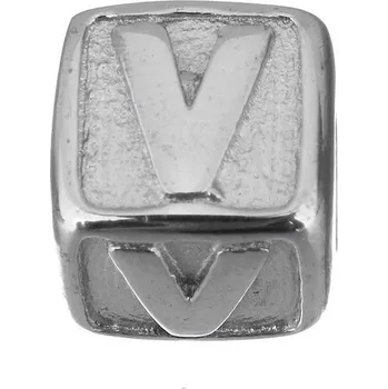 Přívěsek Šperky4U Navlékací ocelový přívěsek korálek - písmeno - K0011-V