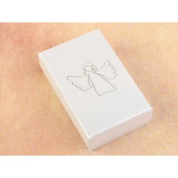 Dárková krabička Dárková krabička šedá anděl 8 x 5cm