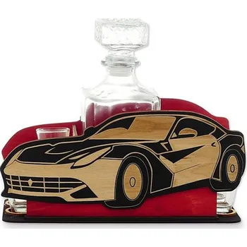 Žertovný předmět Dárková sada auto s lahví a štamprlíčky