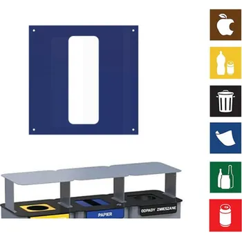 Odpadkový koš Vymezovač druhu odpadu do koše Modular - modrý (papír)