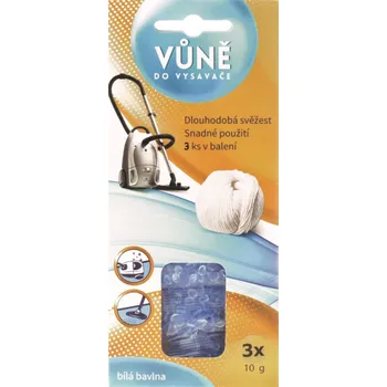 Osvěžovač vzduchu Vůně do vysavače Bílá bavlna 3 x 10 g
