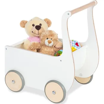 Kočárek pro panenku Pinolino Kinderträume Mette bílý