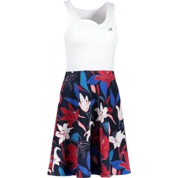 Dámské šaty Dámské šaty ALTISPORT NADINA LSKT325 BÍLÁ/MODRÁ XXL