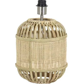 Stojací lampa Přírodní bambusová základna k lampě Alifia s výpletem - Ø 25*30cm / E27