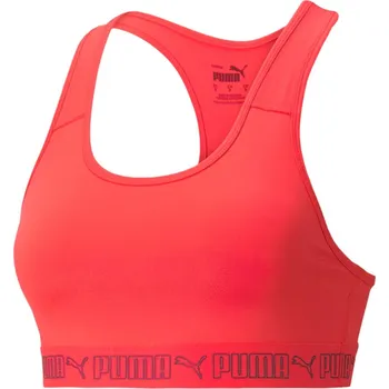 Podprsenka Dámská podprsenka PUMA MID IMPACT ELASTIC BRA 520302-34 ČERVENÁ L
