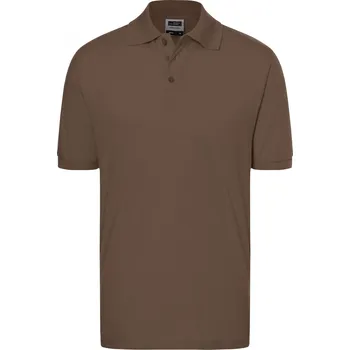 Pánské tričko Pánské triko s límečkem premium JAMES NICHOLSON JN070 BROWN S