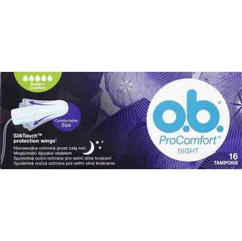 Menstruační tampony o.b. ProComfort Night Super+Comfort 16 ks