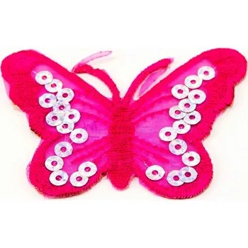 Motýlek Nažehlovací záplata - Motýlek - rozměr 6,5 cm x 4,5 cm