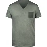 Pánské triko JAMES NICHOLSON 8016 DUSTY OLIVE S