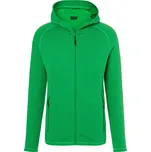 Pánská stretchfleece mikina JAMES NICHOLSON JN786 FERN GREEN/CARBON XXL