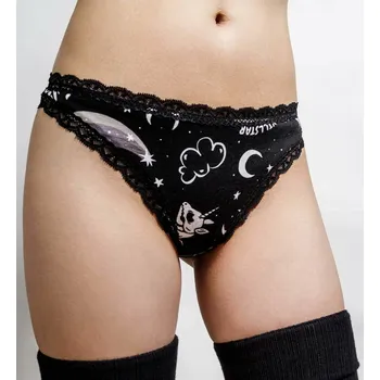 Kalhotky kalhotky dámské KILLSTAR - Moonbow - Black - 4XL