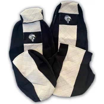 Potah sedadla Potahy sedadel SCANIA č.136 – manšestr - šedo/černé