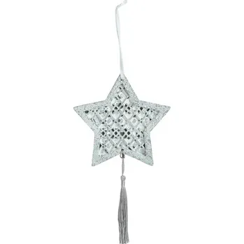 Vánoční dekorace MFP závěs hvězda beton 12cm 8886131