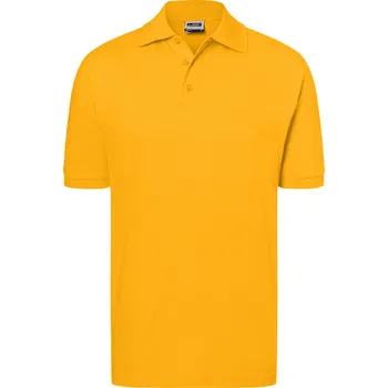 Pánské triko s límečkem premium JAMES NICHOLSON JN070 GOLD YELLOW XXL