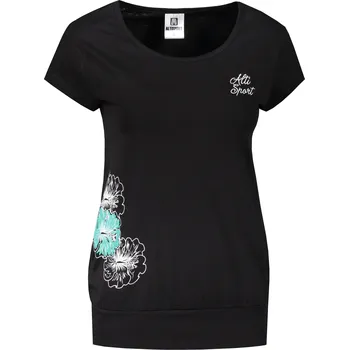 Dámské tričko Dámské triko ALTISPORT ALW106120 ČERNOTYRKYSOVÁ S