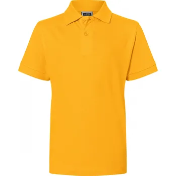 Chlapecké tričko Dětské triko s límečkem premium JAMES NICHOLSON JN070K GOLD YELLOW XXL