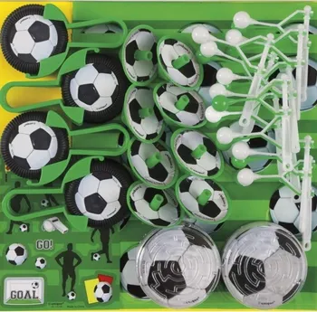 Party dekorace Unique Set drobných hraček Fotbal 48 ks
