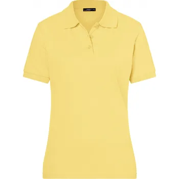 Dámské tričko Dámské triko s límečkem premium JAMES NICHOLSON JN071 LIGHT YELLOW S
