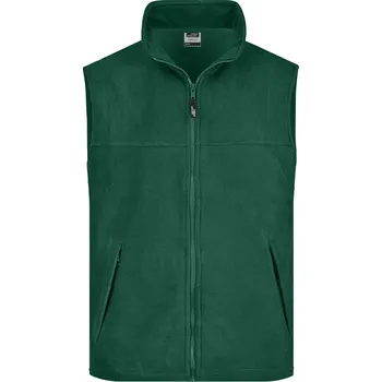 Pánská vesta Pánská heavyfleece vesta JAMES NICHOLSON JN045 DARK GREEN XXXL