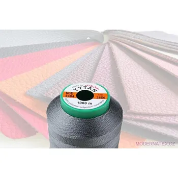 Nit Čalounická šicí nitě TYTAN 60E 1000 m tm. šedé 2680