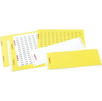 Samolepící etiketa Partex samolepicí štítky PFA20018KT9, 9,5 x 17,5 mm, bílé, 352 ks, A4, 1 list