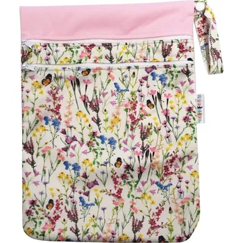 Pytel na pleny Breberky Pytel PUL dvoukomorový - Rozkvetlá louka S