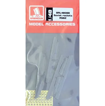 Plastikový model Brengun 1/48 Soviet rockets RS82 (resin & PE set)