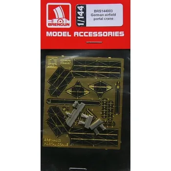 Plastikový model Brengun 1/144 German airfield portal crane (full kit)
