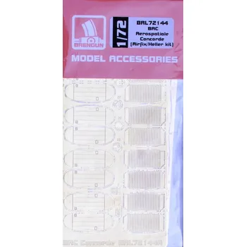 Plastikový model Brengun 1/72 BAC Aerospatiale Concorde - PE sets (AIRFIX)
