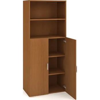 Kancelářský vozík HOBIS skříň policová dvéřová - D 5 80 04, třešeň + doprava zdarma