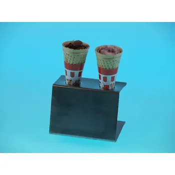 Výdejní stojan na 3 kornouty zmrzliny nerez