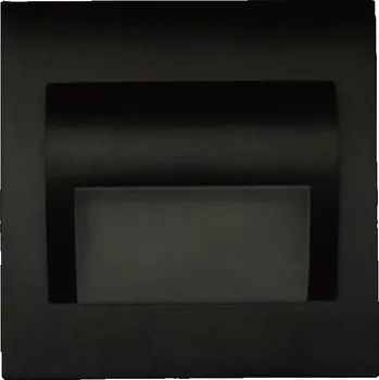 LED panel PREMIUMLUX LED nástěnné schodišťové svítidlo BERYL černé 1,5W 9xSMD3014 12V DC teplá bílá