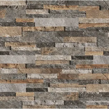 Obklad Brickup Ocean Mix Quarzite - obkládačka 16x40 šedá BKP014