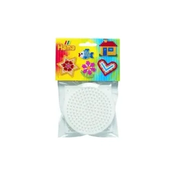 Dětské navlékací korálky Podložka na zažehlovací korálky Hama - kolečko.čtverec,šestiúhelník 3ks v sáčku 9x9cm