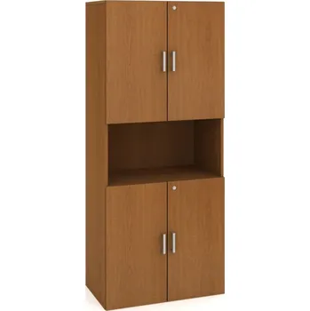 Kancelářský vozík HOBIS kancelářská policová skříň - DZ 5 80 05, zámek Huwill, třešeň + doprava zdarma