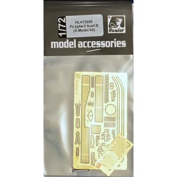 Plastikový model Hauler 1/72 Pz.Kpfw.II Ausf.B - detail PE set (S-MODEL)