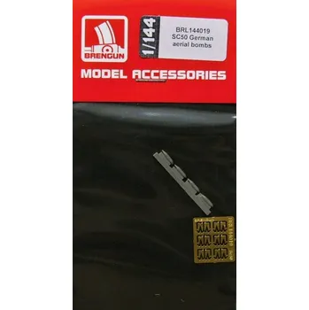 Plastikový model Brengun 1/144 SC50 German Aerial bombs (4 pcs.)