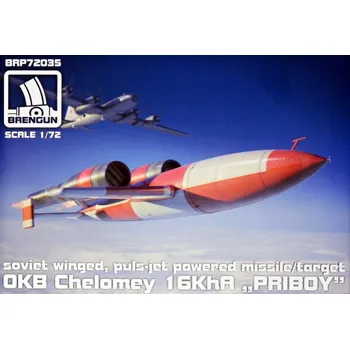 Plastikový model Brengun 1/72 OKB Chelomey 16KhA 'PRIBOY' missile