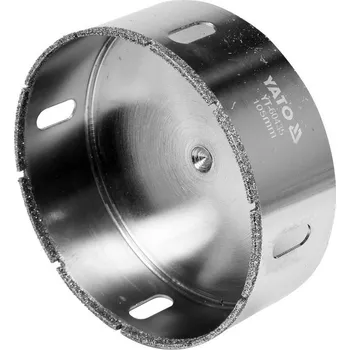 Příslušenství k vrtačce Diamantová vrtací korunka YATO na obklady, 105mm YT-60435