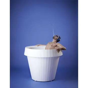 Květináč SLIDE Venkovní květináč GIÓ TONDO/BIG/MONSTER - SD SFC090, Rozměry Ø 110 h 92 cm, Barva (official) Čokoládová