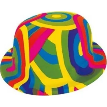 Klobouk Karnevalový cylindr duhový