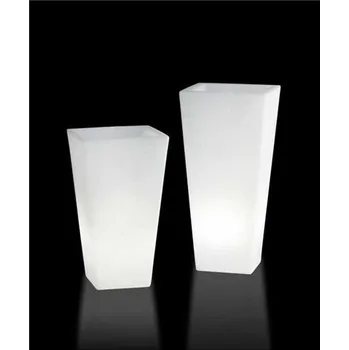 Květináč SLIDE Svítící květináč Y-POT LIGHT - LP PIR072, Osvětlení Úsporná žárovka, Rozměry 41 x 41 x 74 cm