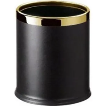 Odpadkový koš BONO-HS Koš pokojový kulatý dvouplášťový - zlatý DB736A-22t