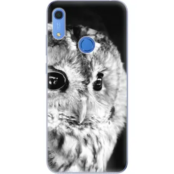 Pouzdro na mobilní telefon Silikonové pouzdro iSaprio - Huawei Y6s - BW Owl (Odolný silikonový kryt, obal, pouzdro iSaprio - Huawei Y6s - BW Owl - skvělá ochrana a pružnost, stylový UV potisk, lehkost, tiskne se v České republice)