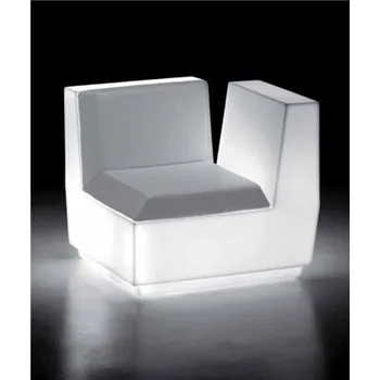 Taburet EURO 3 PLAST S.p.A. Svítící sedačka BIG CUT - rohový díl - 8281, , Barva sedáku Bílá, Varianta Indoor (vnitřní prostředí)