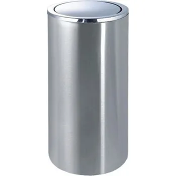 Odpadkový koš HOTELUM Stojanový koš GPX-110C, kulatý, nerez WJ_GPX110C_03